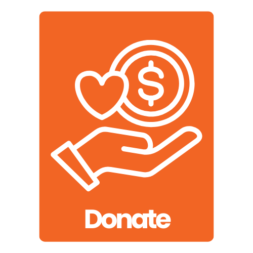 Three cartoon people speaking about trees with text that reads "Volunteer"